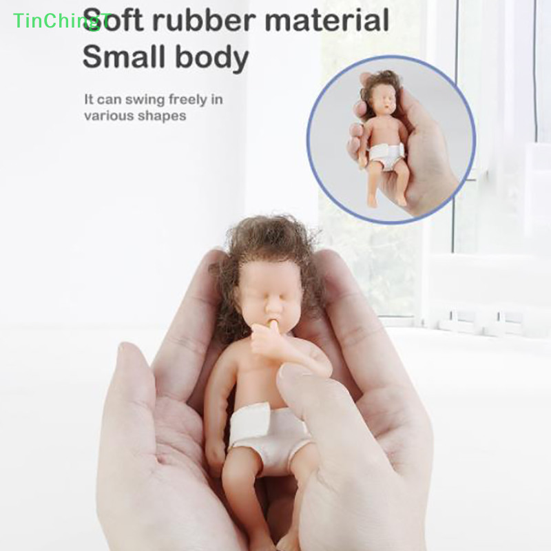 [TinChingT] ของเล่นเด็ก ตุ๊กตาเด็กทารกแรกเกิด ซิลิโคน ขนาดเล็ก 12 ซม. [ใหม่]