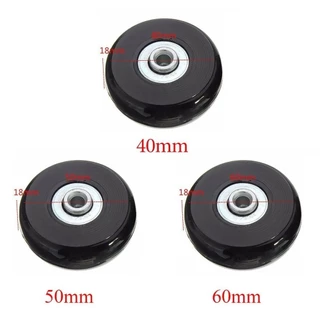 4PCS อะไหล่ล้อกระเป๋าเดินทาง 50mm*18mm ล้อกระเป๋าเดินทาง พร้อมอุปกรณ์เปลี่ยน ล้ออะไหล่ ขนาด