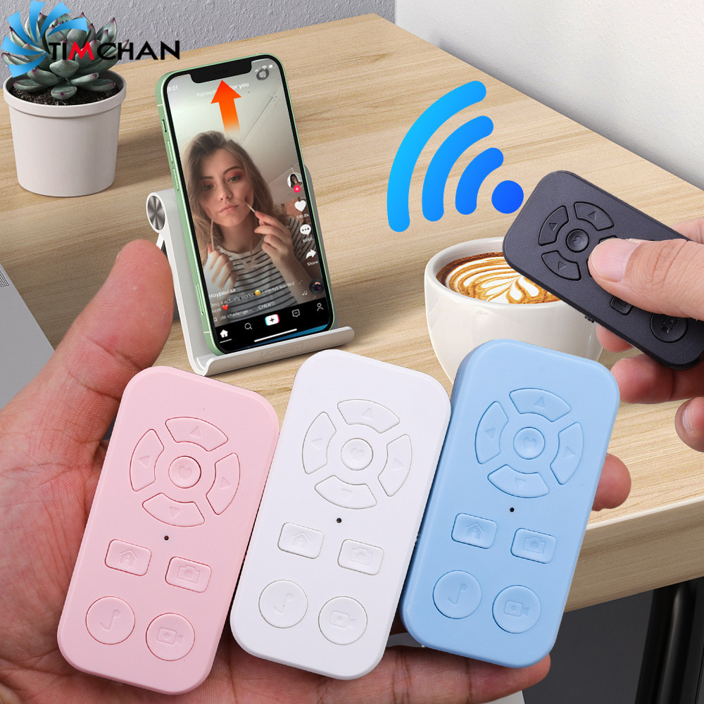 รีโมตคอนโทรลบลูทูธ - ชัตเตอร์กล้องตั้งเวลาถ่ายเอง - ตัวควบคุมเทอร์เนอร์ - รูปภาพไร้สายถ่ายรูประยะไกล - Tiktok เก้าปุ่มรีโมทคอนโทรล - ปล่อยหน้าเซลฟี่โทรศัพท์