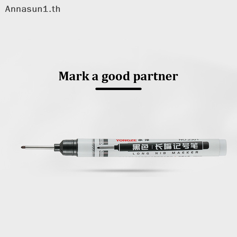 Annasun ปากกามาร์กเกอร์ยาว 32 มม. ความจุขนาดใหญ่ กันน้ําลึก ปากกามาร์กเกอร์สี่สีสําหรับงานไม้โลหะ TH - รูปที่ 2