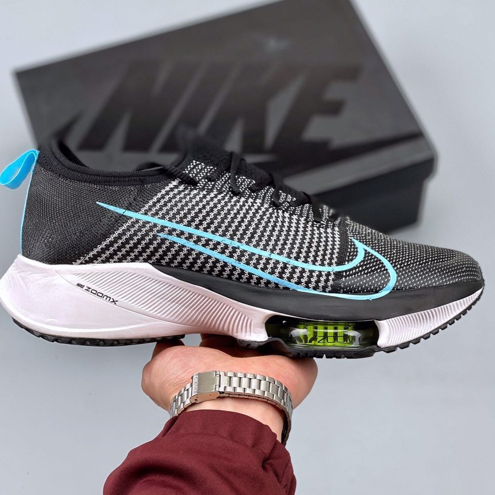 Nike Air Zoom Tempo Next รองเท้ากีฬาลำลองระบายอากาศสีขาว / ชมพูของแท้ 100% ลำลอง