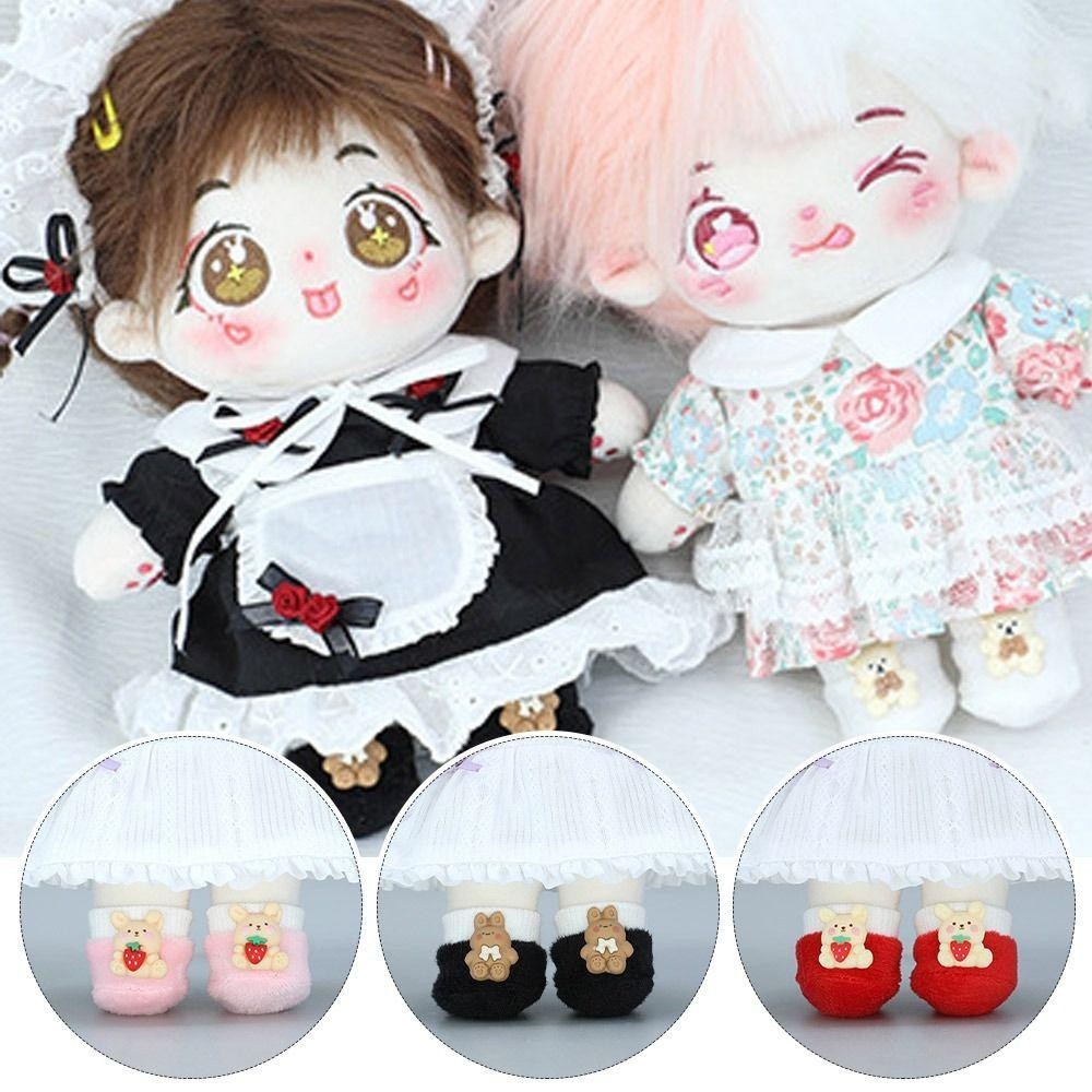 Solighter รองเท้าตุ๊กตากระต่ายน่ารัก ผ้าฝ้าย 7 แบบ 20 ซม. อุปกรณ์เสริม สําหรับตุ๊กตา - รูปที่ 5