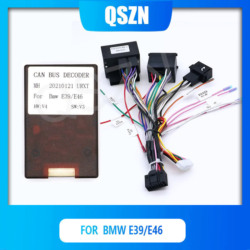 ตัวถอดรหัสกล่องแคนบัส สายไฟ 16-Pin สําหรับ BMW E39 E46