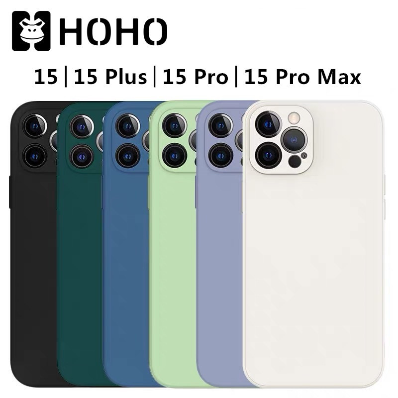 T เคสขอบเหลี่ยม ใช้สำหรับ iP 15 Pro Max 15 Plus Phone TPU case เคสซิลิโคนแบบอ่อน ซิลิโคน เคส เคสซิลิโคน