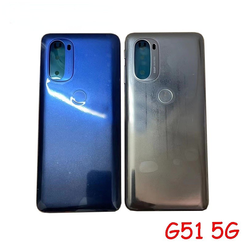 คุณภาพ AAAA สําหรับ Motorola Moto G51 5G ฝาหลังแบตเตอรี่ด้านหลังแผงประตูกรณีอะไหล่ซ่อม