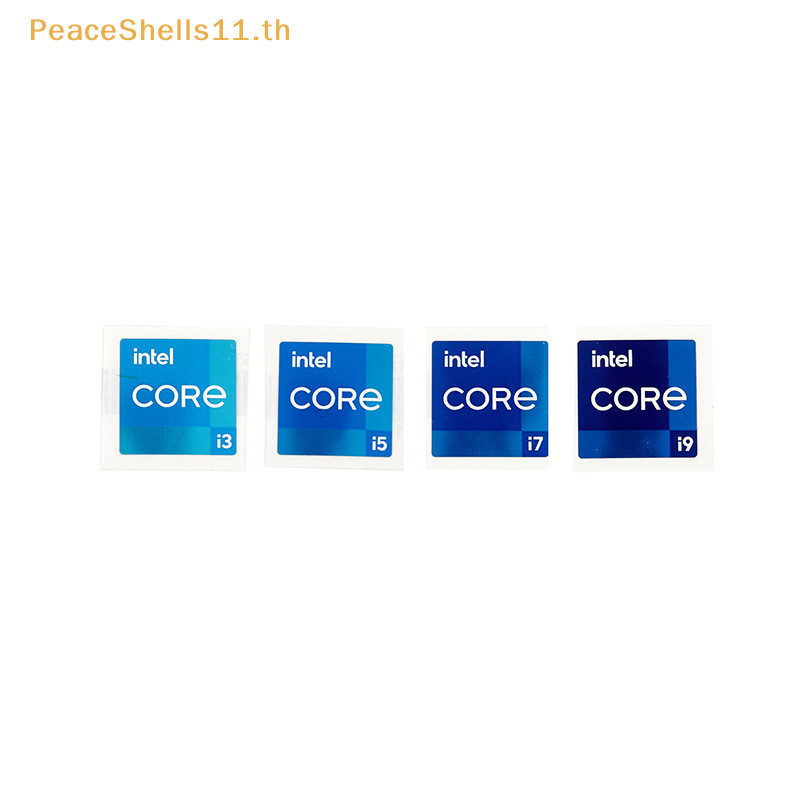 Peaceshells สติกเกอร์เมทัลลิก Intel i3 i5 i7 i9 11th Core Duo สําหรับติดตกแต่งคอมพิวเตอร์