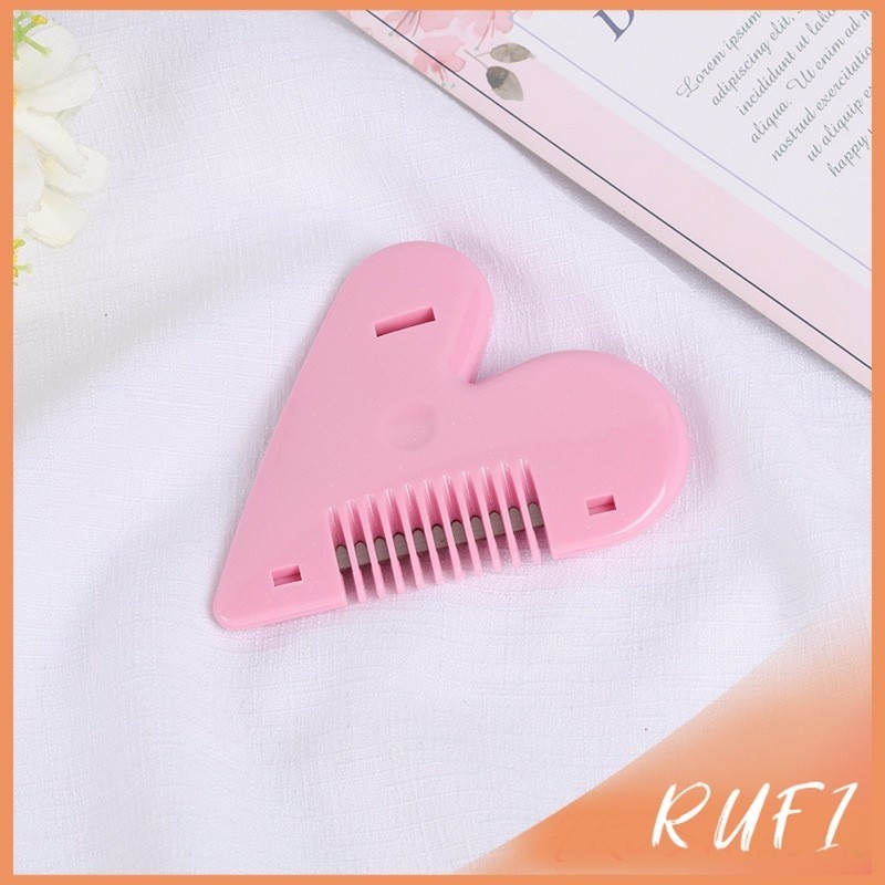 RUFI หวีหมออ้อย สีชมพู ซอยผม ซับให้ผมบาง barber comb - รูปที่ 3