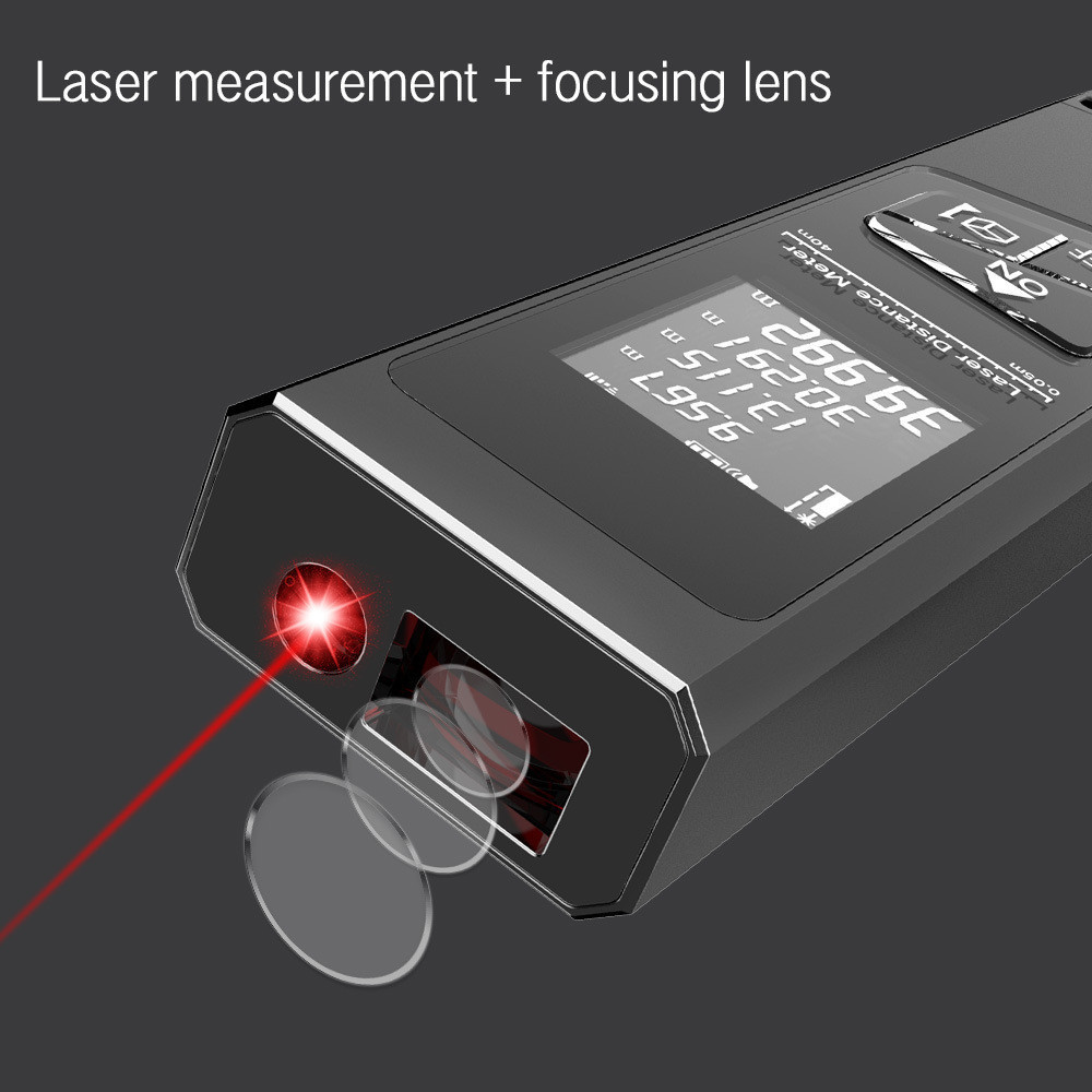 ! #@ Digital Display Laser Range Finder Infrared Level Ruler Range Finder Decoration Tool Infrared Measuring Scale M3
