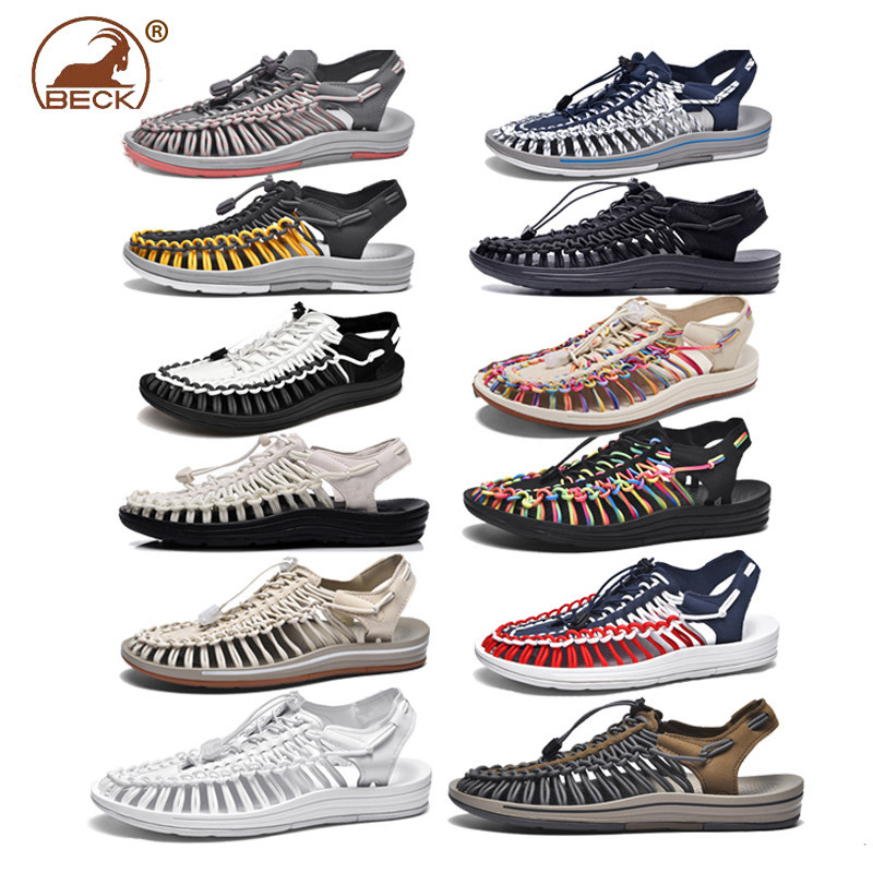 KENEN SANDAL รองเท้าเชือกถักรัดส้นแนวใหม่ สำหรับชายและหญิง รวม 10 สี พร้อมส่ง 35-44