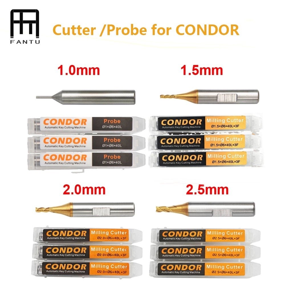 FTU 1.0 มม.1.5 มม.2.0 มม.2.5 มม.เครื่องตัดกัด Probe สําหรับ Xhorse CONDOR XC MINI Plus Dolphin XP-00