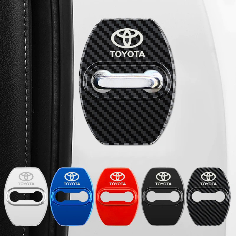 ฝาครอบล็อคประตูรถยนต์ สําหรับ Toyota Corolla Camry rav4 Yalex hilux Pris 4 ชิ้น