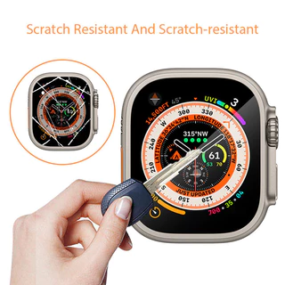 ฟิล์มกระจกนิรภัย กันรอยหน้าจอ HD แบบอัตโนมัติ สําหรับ Apple Watch Ultra 49 มม. iWatch Ultra 49 มม.
