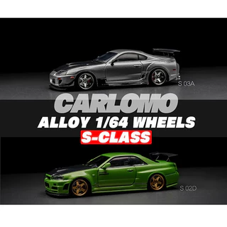 Carlomo อะไหล่ล้อยาง ขอบล้อ 1/64 สําหรับโมเดลรถยนต์ Tomica 4 ชิ้น