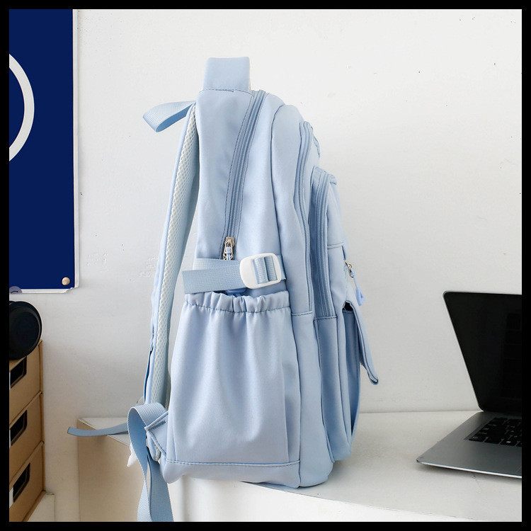 IELGY ไนลอนกระเป๋าเป้สะพายหลังกันน้ําผู้หญิงความจุขนาดใหญ่กระเป๋านักเรียน หลาย ออกแบบ ผู้ชายการจัดเก็บเป้สบายๆ - รูปที่ 6