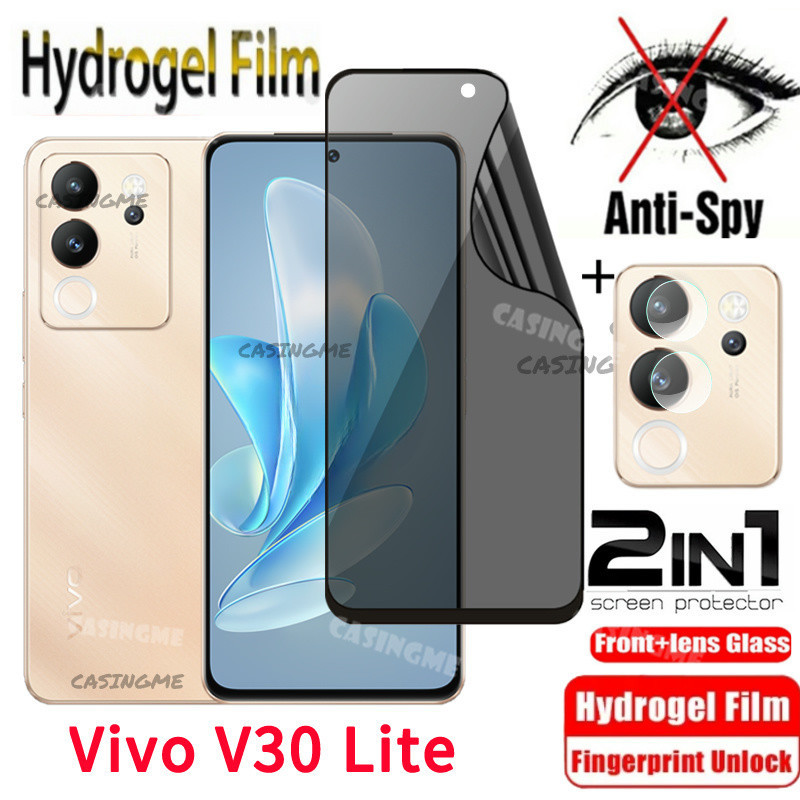 Vivo V30 Lite 2024 ฟิล์มไฮโดรเจลนิ่ม ป้องกันหน้าจอ ป้องกันการแอบมอง เพื่อความเป็นส่วนตัว สําหรับ Vivo V30 Lite V30Lite V 30 Lite VivoV30Lite ฟิล์มป้องกันกล้อง