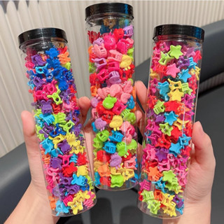 กิ๊บติดผม ขนาดเล็ก สีสันสดใส แฟชั่นเกาหลี สําหรับเด็ก 100 ชิ…