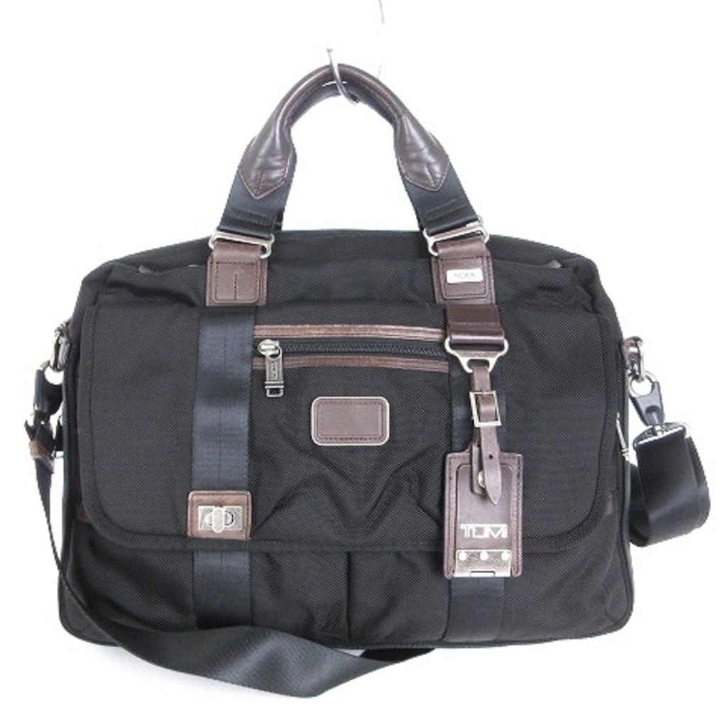 Tumi Alpha Briefcase Hand Shoulder Bag Black ■SM1 Direct from Japan Secondhand