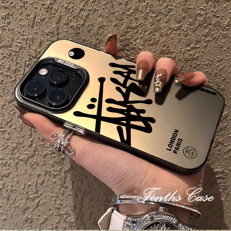 เคสโทรศัพท์มือถือแบบนิ่ม ลายแบรนด์ สีเงิน เรียบง่าย สําหรับ OPPO A18 A15 A15s A16 A16s A17 A17k A38 A57 A58 A77 A77s A78 4G A5 A9 A32 A33 A53 2020