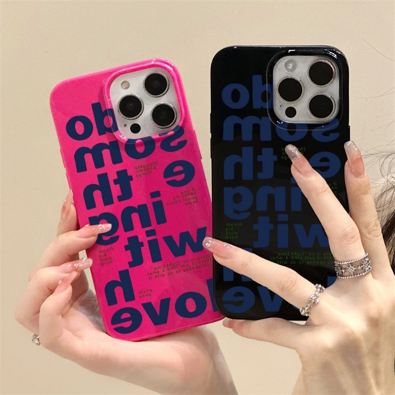 เคสโทรศัพท์ For iPhone 11 15 Pro Max 14 12 13 Pro Max 6 8 7 Plus XS Max XR เคสซิลิโคนป้องกันโทรศัพท์มือถือตก INS Case