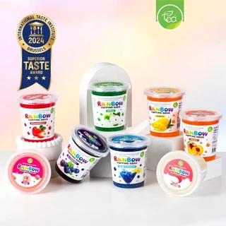 มุกป๊อป Rainbow Popping Boba รวมรสชาติ ท็อปปิ้งเครื่องดื่ม ชาผลไม้ โซดา แต่งหน้าขนม ขนาด 907 กรัม ตรา ทีอีเอ