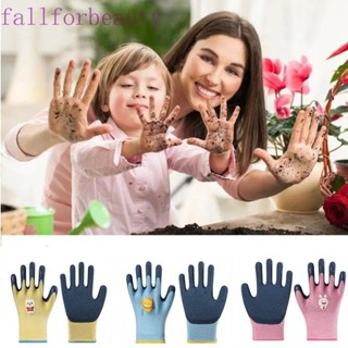 Fallforbeauty ถุงมือป้องกันเด็ก ถุงมือทําสวน กันลื่น ทนทาน ล…