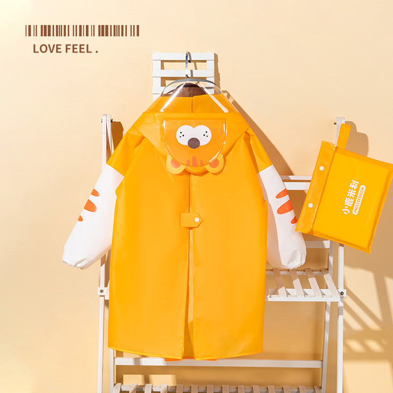 Ayuer เสื้อกันฝน กันน้ํา ลายการ์ตูนเสือ กระต่าย สําหรับเด็กประถม เดินป่า กลางแจ้ง