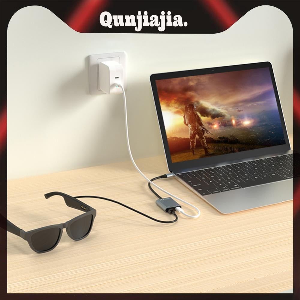 2 in 1 ฮับ USB-C PD100W ถ่ายโอนข้อมูล 10Gbps สําหรับแว่นตา AR - รูปที่ 5