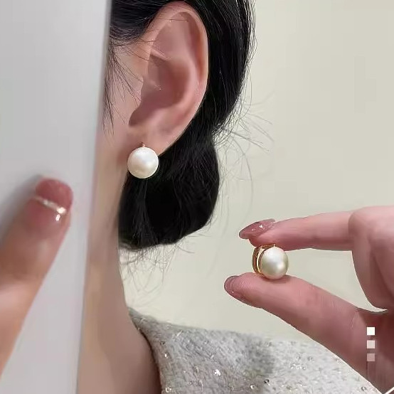 แฟชั่นใหม่ที่สวยงามมุกหัวเข็มขัดต่างหูหูกระดุมอุปกรณ์เสริม