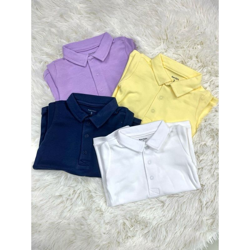 รอมเปอร์ขาสั้นเด็กแรกเกิด-12เดือน Cotton100% ผ้านุ่มฟูมากกก สีสดใส by Kani Kid's 👼🏻💕
