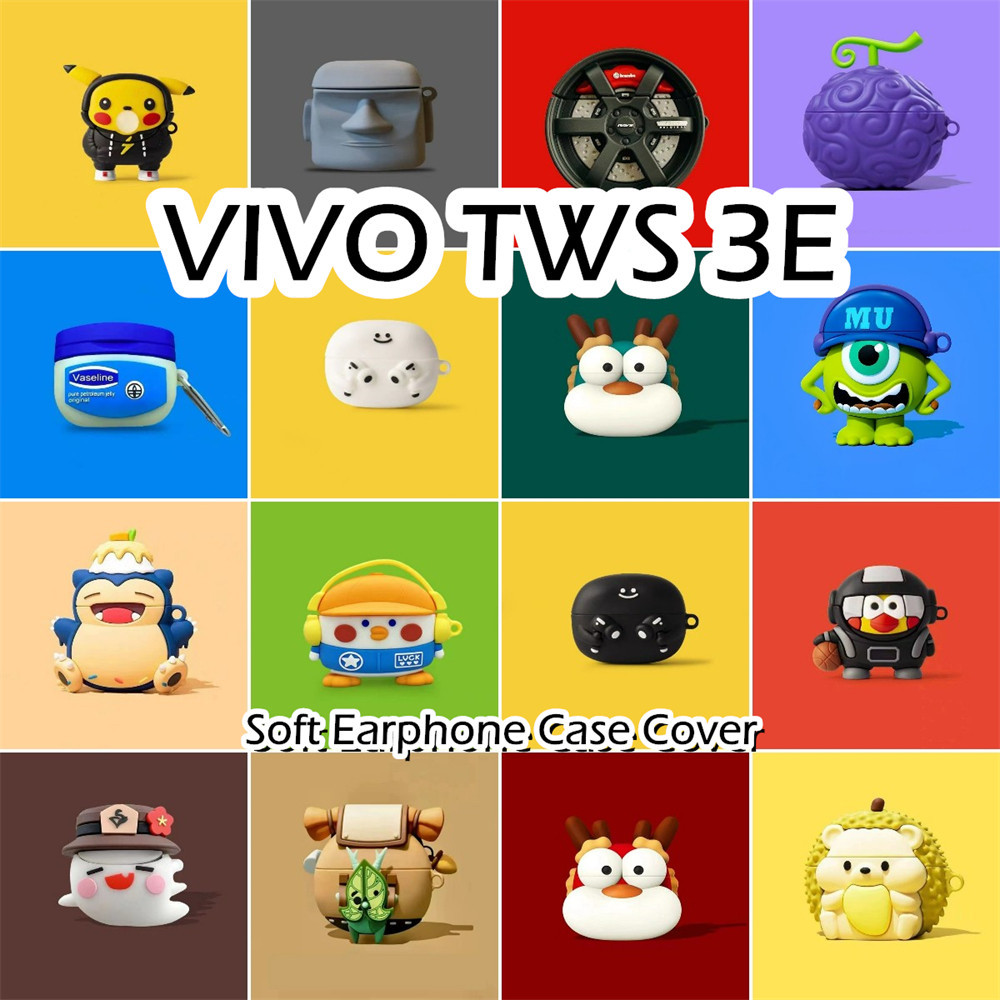 พร้อมส่ง! นําไปใช้กับ VIVO TWS 3E เคส Case เคสหูฟัง การ์ตูนง่าย ซิลิโคนนุ่ม เคส เคสหูฟัง NO.2