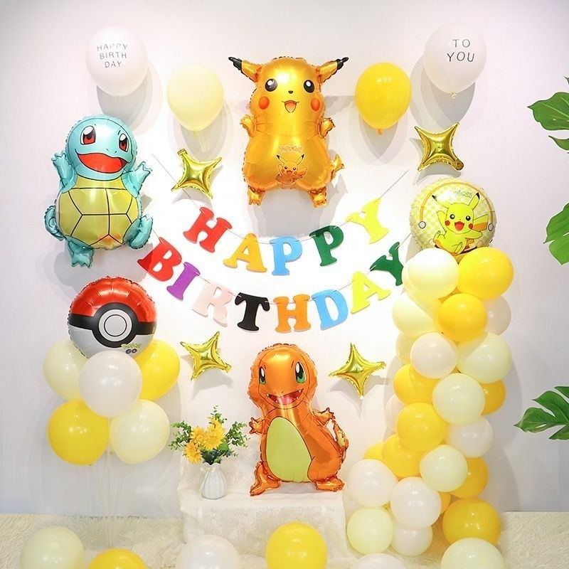 [ลูกโป่ง Pokémon] Pikachu ตกแต่งวันเกิดFayu - รูปที่ 4