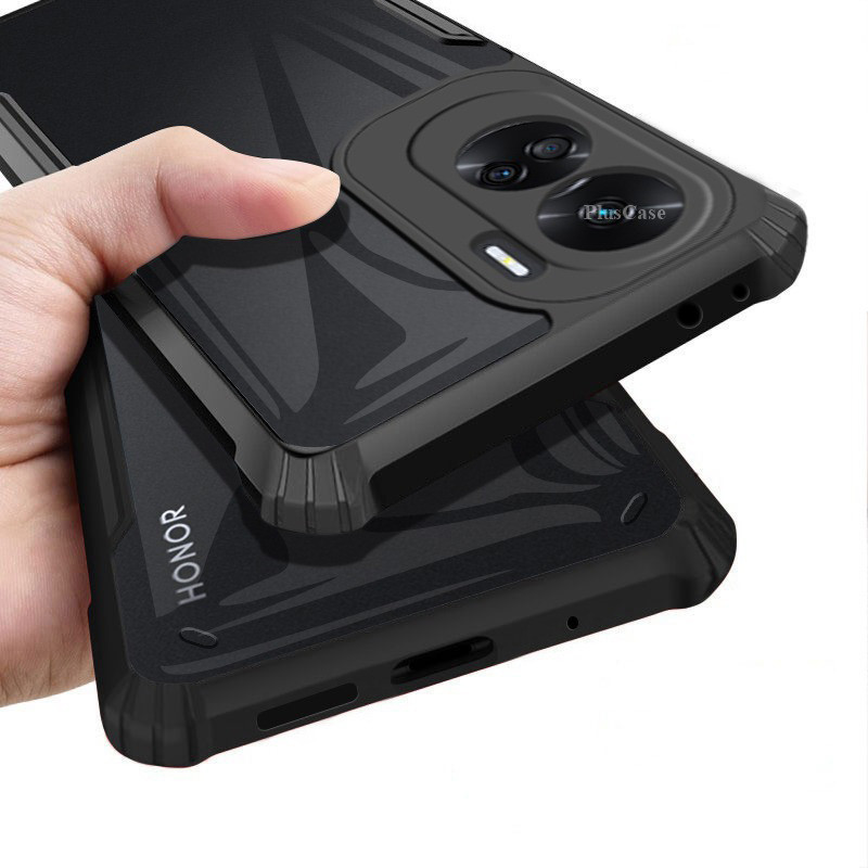 สําหรับ Honor 90 Lite อะคริลิคใส ถุงลมนิรภัย เคสโทรศัพท์ ไฮบริด ซิลิโคน กันชน เคสกันกระแทก