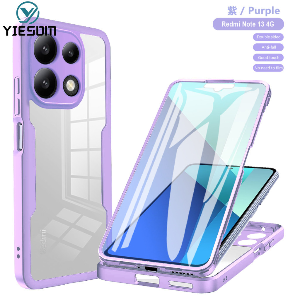 เคสโทรศัพท์มือถือแบบใส กันกระแทก 360 องศา สําหรับ Redmi Note 13 4G Note 13 Pro 4G Note 13 Pro Plus 5G