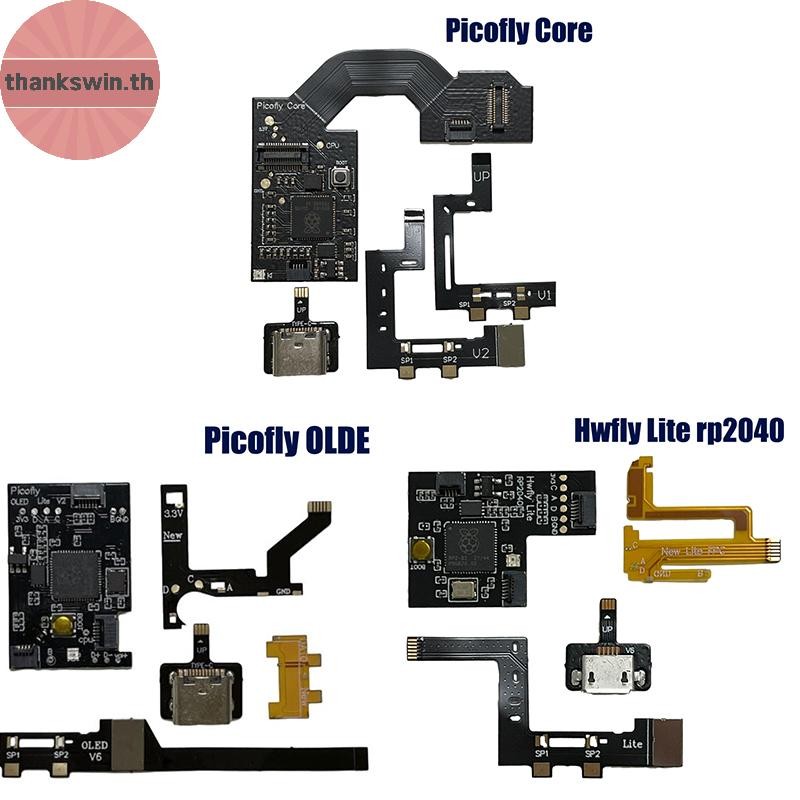Thankswin 1 ชุดสําหรับ Picofly OLED Chip Upgradable Flashable สนับสนุน Hwfly Lite Rp2040 สําหรับ Picofly Core th