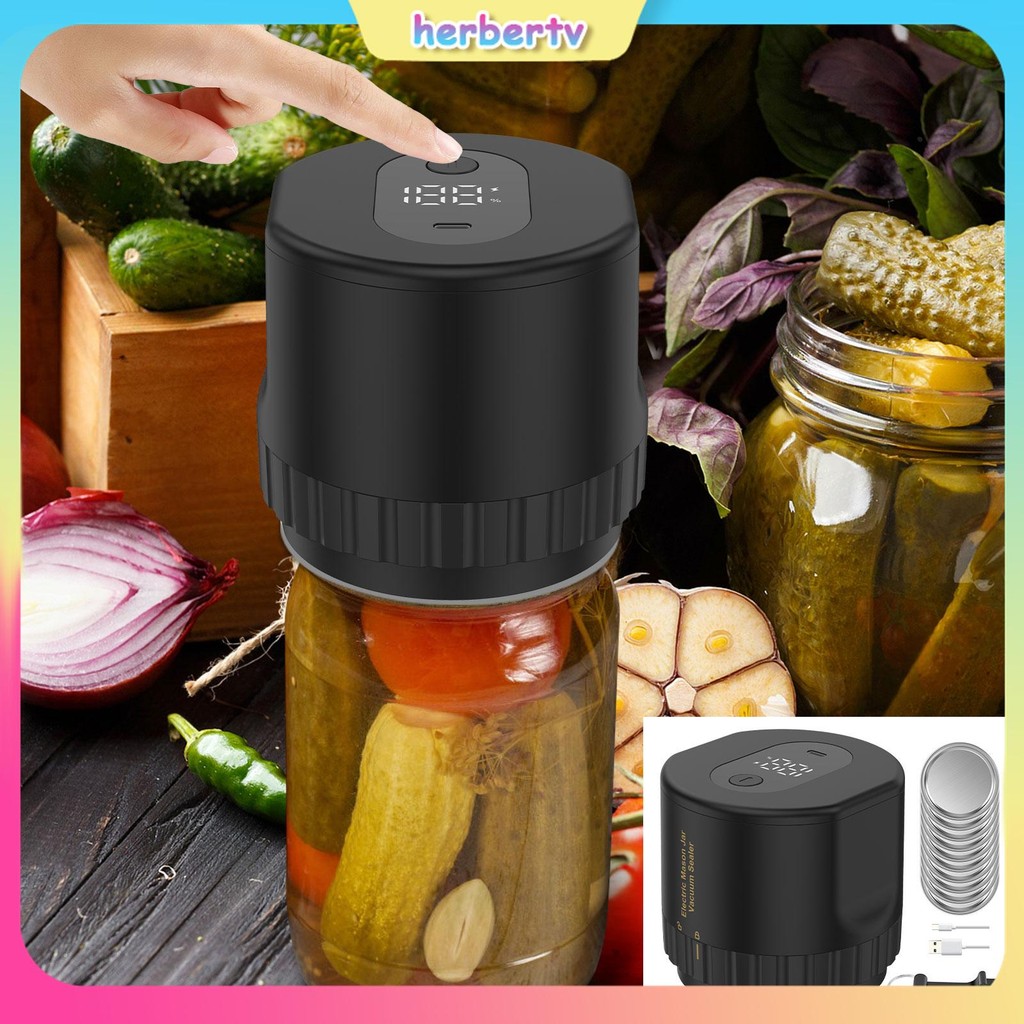 Abs Minor Jar Sealer Good Sealing Canning เครื่องซีลสูญญากาศ Auto Can Sealer เครื่อง LED Digital Dis