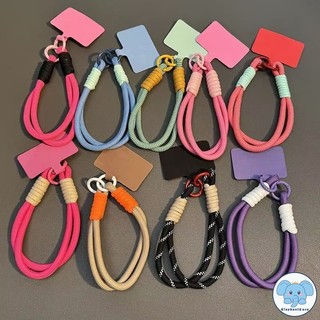 หรูหรา Retro Morandi สี Lanyard โทรศัพท์จี้อินเทรนด์ Lanyard สร้อยข้อมือโทรศัพท์มือถือแขวนเชือกพวงกุญแจ