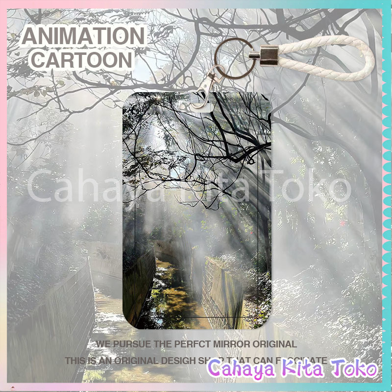 ID CARD HOLDER/CARD COVER/Special Gift Order/Sky SUPPORT พร้อม Tyndall Effect และป่าlembang เข้ม