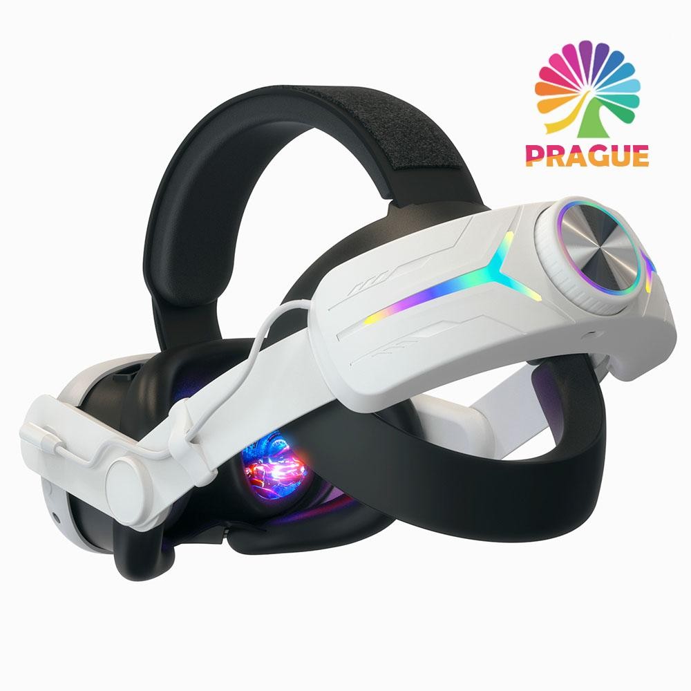 อัพเกรดสายคล้องคอสําหรับ Meta Quest 3 VR Elite Headband Head Strap ในตัว Power Bank สําหรับ Meta Que