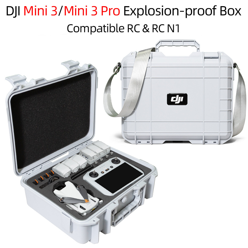 Drone กระเป๋าเก็บสําหรับ DJI Mini 3/3 Pro กระเป๋าเดินทางกล่องกันน้ํา DJI Mini 3/3 Pro อุปกรณ์เสริมกรณีกล่องป้องกันการระเบิด