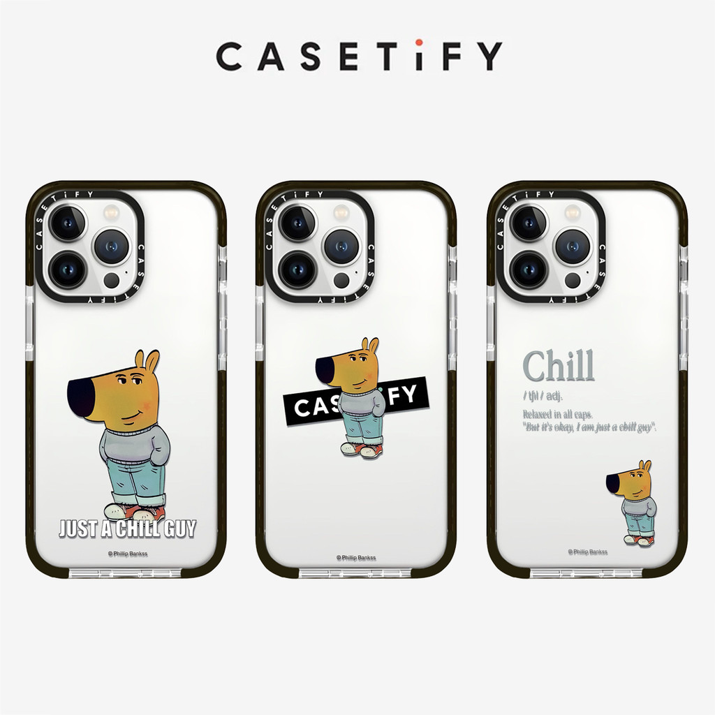 Chill Guy การ์ตูนสุนัขเคสโทรศัพท์นุ่มสําหรับ iPhone 16 Pro Max 16 Pro 15ProMAX 16 15 14 13 12 11 Pro Max กรณีคลุมทั้งหมดปลอกปกป้องปกอ่อน