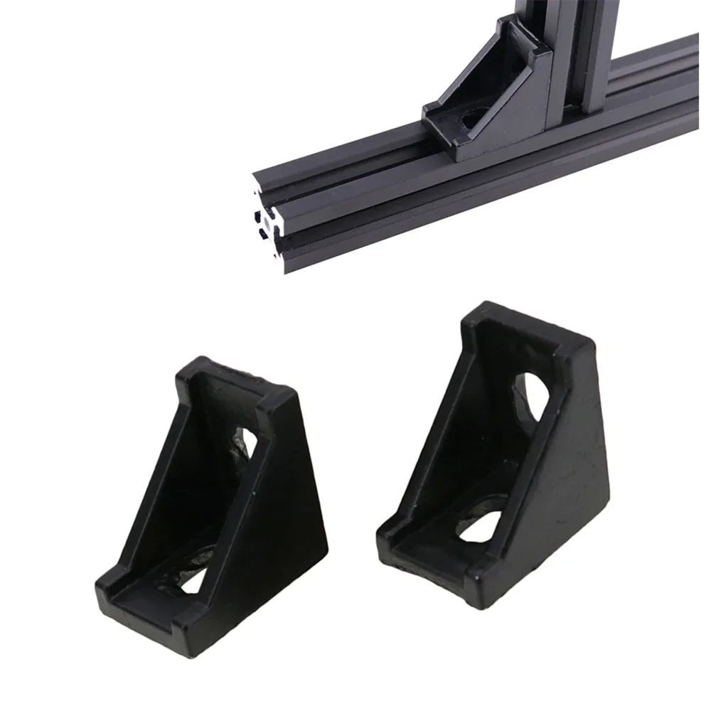 20pcs 2028 2020 มุมมุม L วงเล็บเชื่อมต่อ Fasten Fitting ยาวสําหรับอลูมิเนียมโปรไฟล์ Extrusion 2020/3