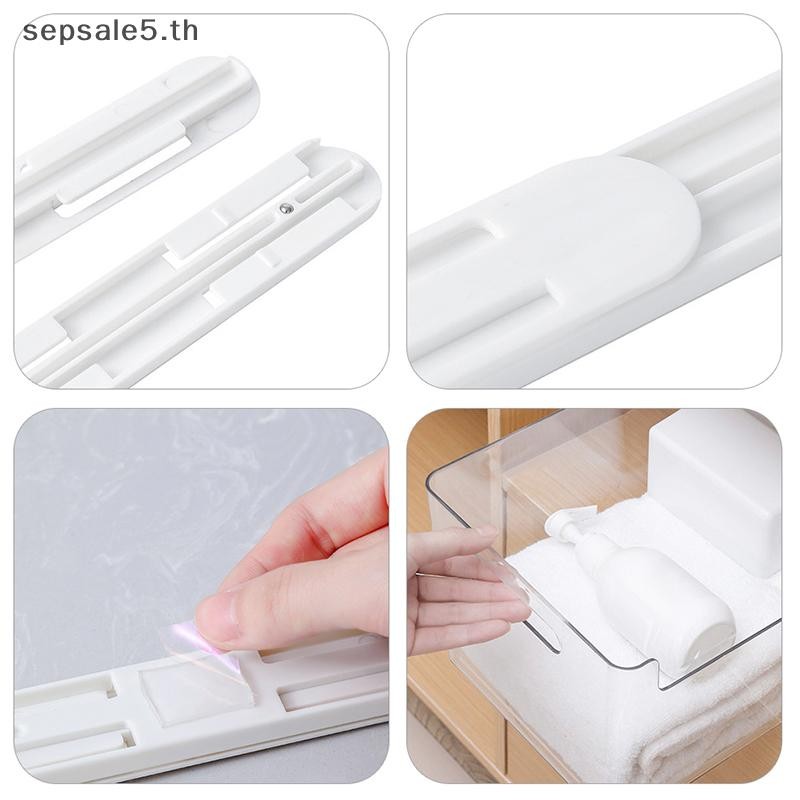 [บ้าน] 2 ชิ้น/เซ็ตสีขาวสไลด์ลิ้นชักรางเลื่อนถังสําหรับห้องครัวห้องนอนตู้เสื้อผ้าสไลด์ดึงออกติดตามลิ้นชักตะกร้าดึงราง {ไทย} ราคา ถูกที่สุด ดีลบีเคเค แกลเลอรีภาพที่ 9