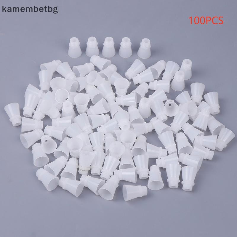 Kamembetbg 100 ชิ้นอุปกรณ์ดับเพลิงชิ้นส่วนหัวฉีดปากกว้างพลาสติกขนาดเล็กผงแห้งอุปกรณ์ดับเพลิง TH