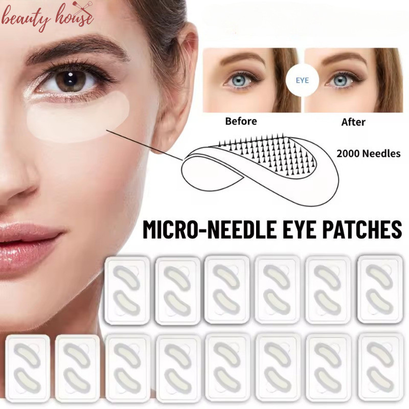 Hyaluronic Acid Microneedle Eye Mask - ผลิตภัณฑ์ดูแลดวงตา - แผ่นเจลตายกกระชับ - แผ่นแปะใต้ตาสําหรับกําจัดริ้วรอย - แผ่นแปะมาส์กรอบดวงตา Microneedle ที่ละลายน้ําได้
