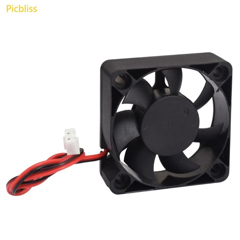 Picbliss ความเร็ว 5015 5V 12V 24V พัดลมระบายความร้อน Turbo Brushless สําหรับ DC Cooler Blower Blac