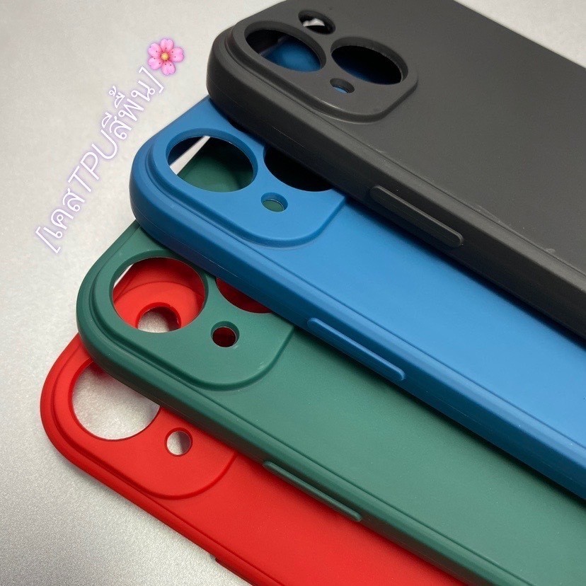 เคส TPUปุ่มสี กันกล้อง IPhone - i6 i6+ i7 i8 SE(2020) i7+ i8+ i11 i12 i12pro i12promax