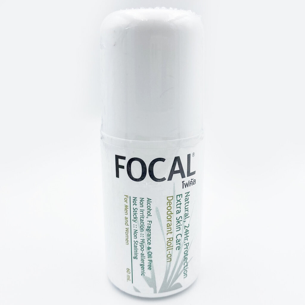 โฟคัล โรลออนระงับกลิ่นกาย สารส้ม สารส้มสกัด 60 มล. FOCAL Deodorant Roll-on 60 ml.
