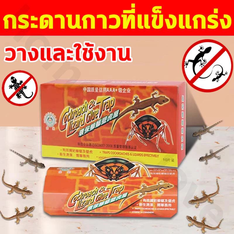 ดักจิ้งจก กาวที่มีประสิทธิภาพ หนีไม่ได้ถ้าติดอยู่ ไร้สารพิษ ไม่มีกลิ่น ตัวกล่องกันความชื้น สามารถใช้งานได้หลายจุด