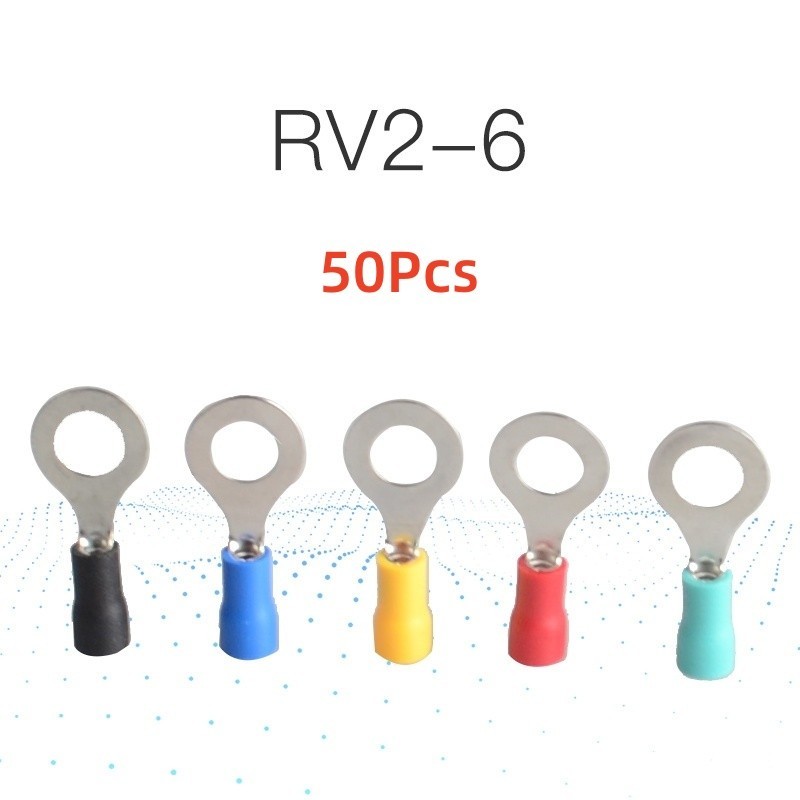 ขั้วต่อสายไฟ RV2-6 50 ชิ้น