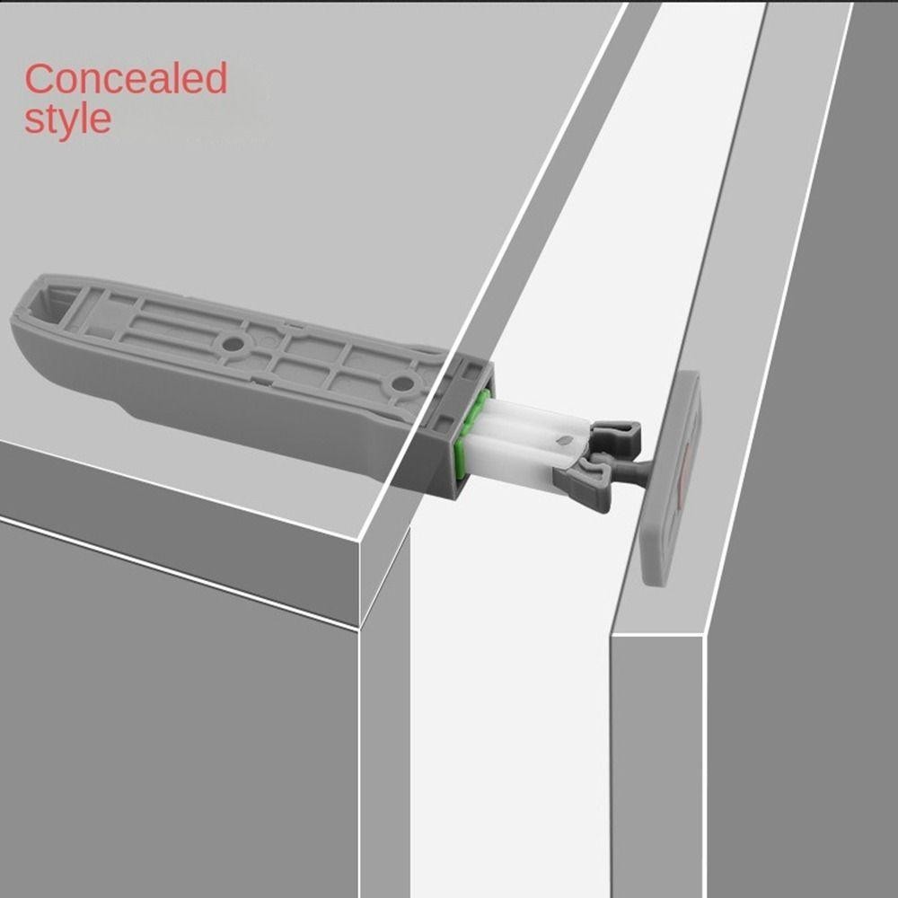 ยัน1 จับตู้,หัวเข็มขัดล็อคประตู หน้าท้อง ที่มองไม่เห็น,ฮาร์ดแวร์แดมเปอร์บัฟเฟอร์ผลักดันประเภทตู้เสื้อผ้าจุกตู้เสื้อผ้า - รูปที่ 7